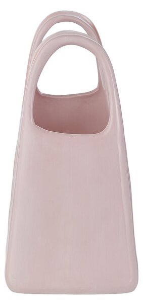 SHOPPING BAG kerámia váza 22 cm, csíkos