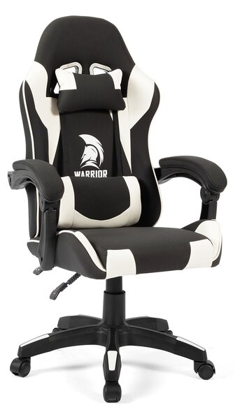 Szövet Gamer szék Warrior Basic 1-F fehér-fekete