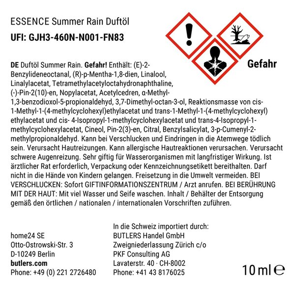 ESSENCE illóolaj No. 2 Summer Rain 10ml