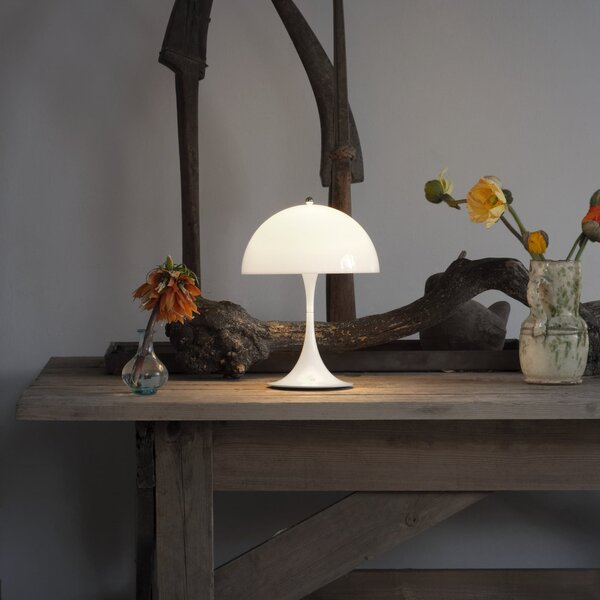Kültéri Lámpa Louis Poulsen, Panthella Portable, dimmable, Fehér, Terasz, Alumínium, Dizájn