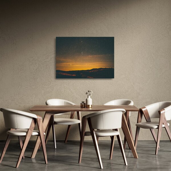 Egy csillagos ég képe (üvegen) (70x50 cm)