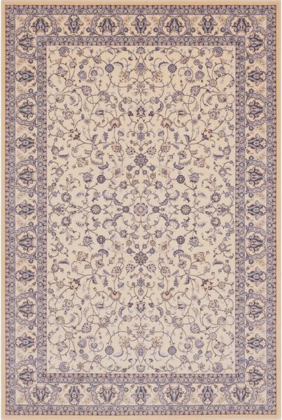Krémszínű gyapjú szőnyeg 133x180 cm Philip – Agnella