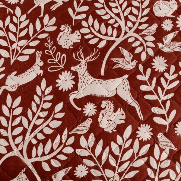 Ágytakaró FOREST ANIMALS barna Méret: 170 x 210 cm