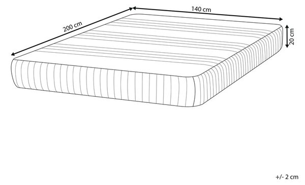 Gél memóriahabos matrac COOL FLEX 7 PLUS H3/4 kemény 140 x 200 cm