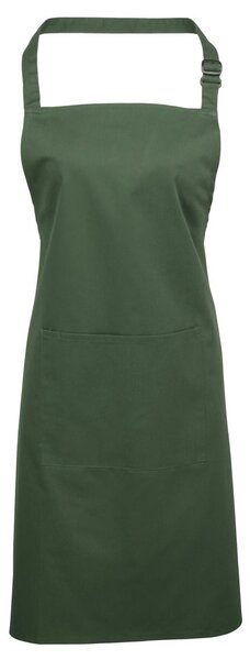 Premier Workwear Kantáros konyhai kötény zsebbel - Apple green