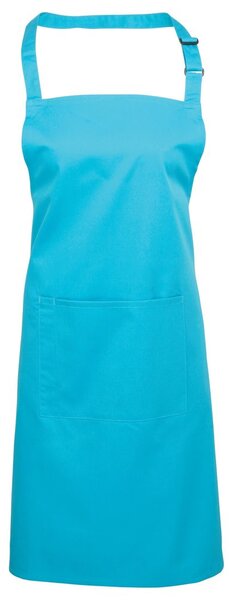 Premier Workwear Kantáros konyhai kötény zsebbel - Türkiz