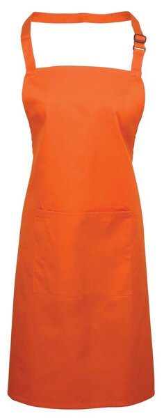 Premier Workwear Kantáros konyhai kötény zsebbel - Narancssárga