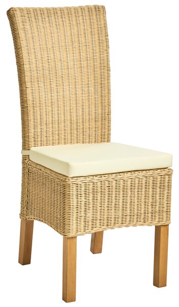 Étkezőszék kétdarabos szettben ANDES Rattan Természetes