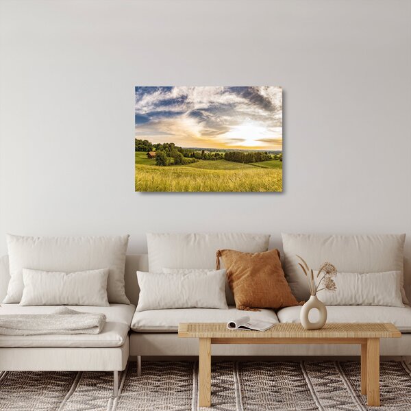 Tájkép (üvegen) (70x50 cm)