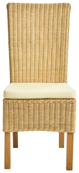 Étkezőszék kétdarabos szettben ANDES Rattan Természetes