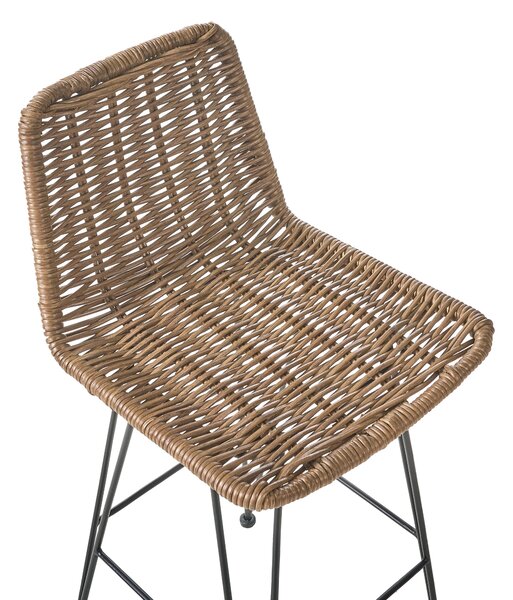 Bárszék kétdarabos szettben CASSITA Rattan Barna