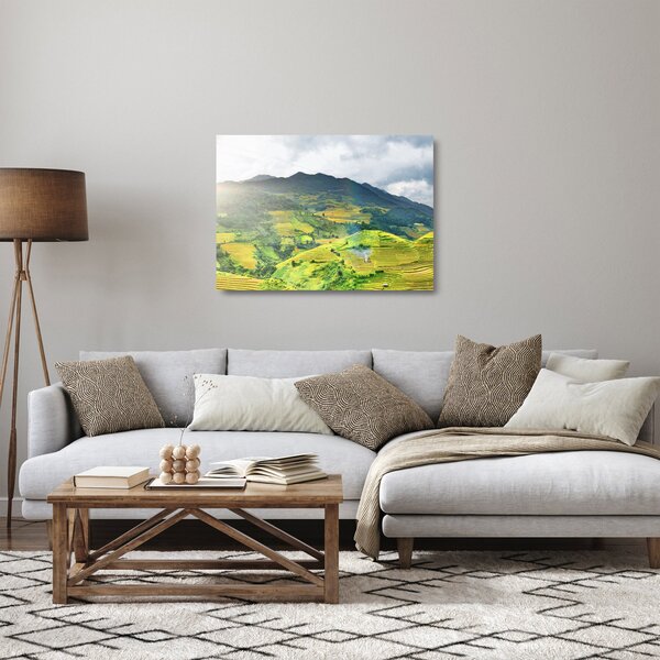 Ültetvények képe (üvegen) (70x50 cm)