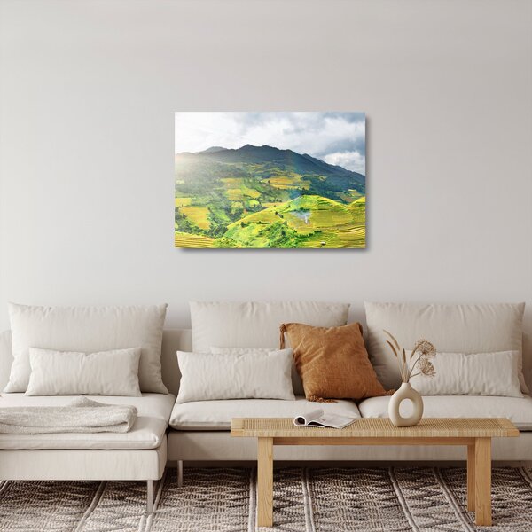 Ültetvények képe (üvegen) (70x50 cm)