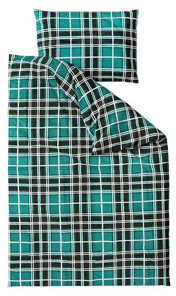 Flanel ágyneműhuzat KOCKA zöld Ágyneműhuzat mérete: 70 x 90 cm | 140 x 200 cm