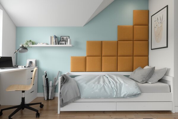 Kárpitozott panel Quadra 50x20 cm (világosszürke)