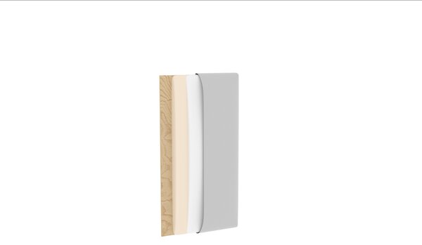 Kárpitozott panel Quadra 50x20 cm (világosszürke)