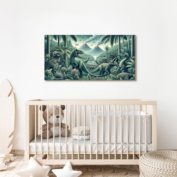 Kép őskori dinoszaurusz világ a dzsungelben