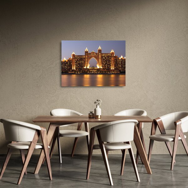 Kép egy épületról Dubajban (üvegen) (70x50 cm)