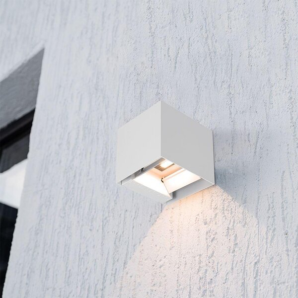 V-TAC 9W COB LED szolár fali fehér lámpa, szenzorral, CCT - SKU 24063