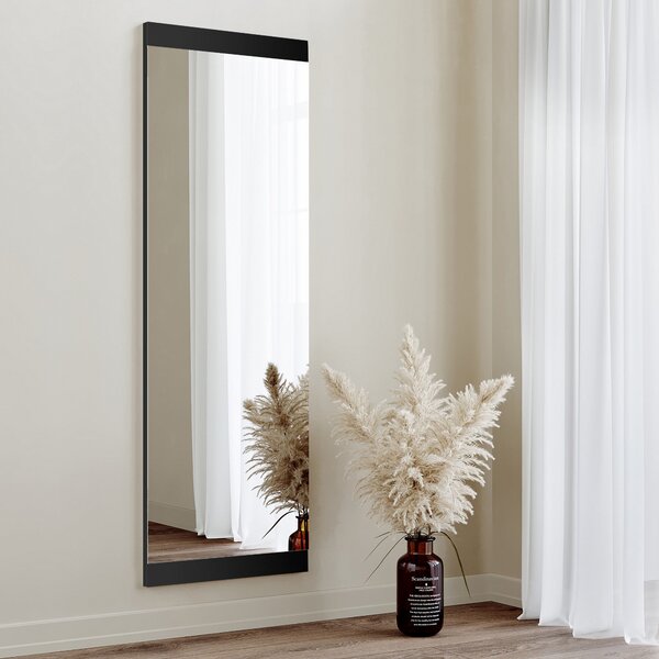 Tükör Boy Aynası Dekoratif Basic Siyah 40x120 Fekete