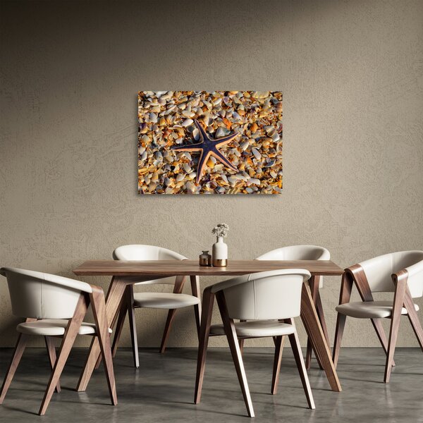 Egy tengeri csillag képe (üvegen) (70x50 cm)