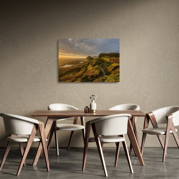 A hegység képe (üvegen) (70x50 cm)