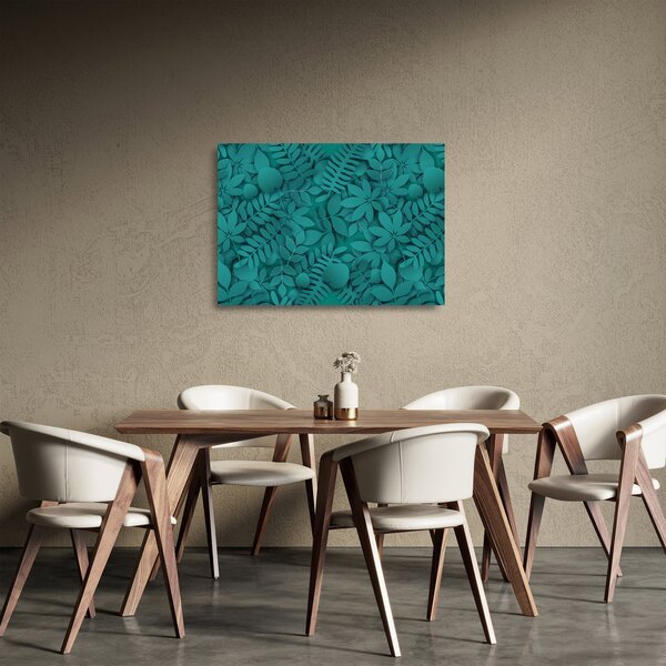 A levelek képe (üvegen) (70x50 cm)