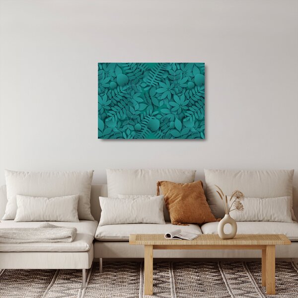 A levelek képe (üvegen) (70x50 cm)