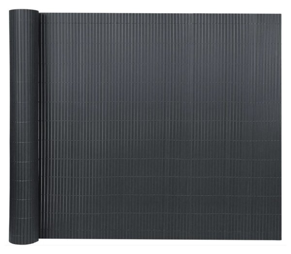 KONDELA Kerti térelválasztó, fekete, 300x100 cm, ABEO