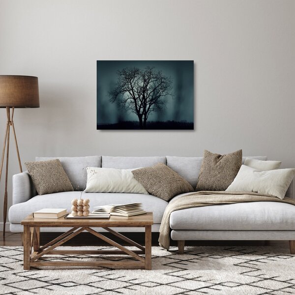 Kép egy fáról napfogyatkozáskor (üvegen) (70x50 cm)