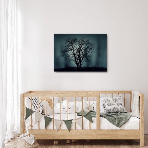 Kép egy fáról napfogyatkozáskor (üvegen) (70x50 cm)