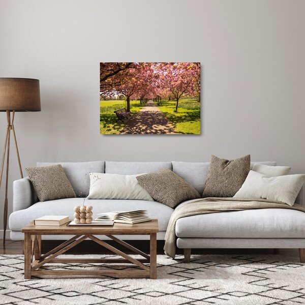 Kép - cseresznye ültetvény (üvegen) (70x50 cm)
