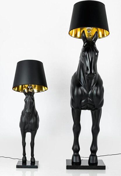 Állólámpa HORSE STAND S fekete - üvegszálas lámpa