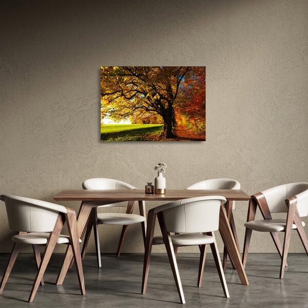 Az őszi kép (üvegen) (70x50 cm)