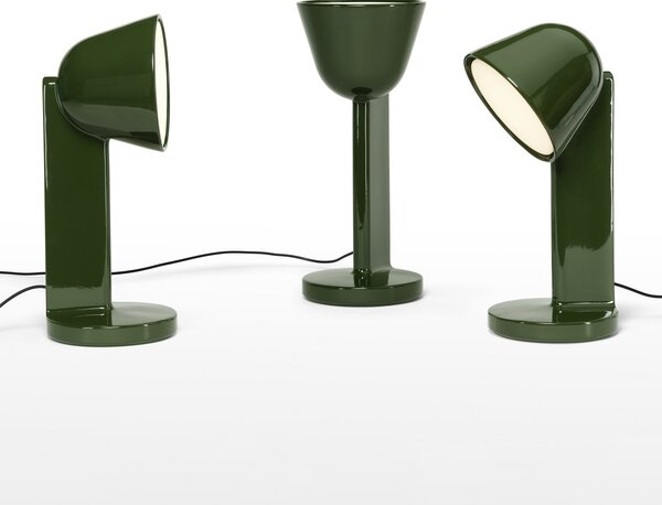 Asztali lámpa FLOS, Céramique Down, dimmable, Zöld, Nappali, Kerámia, Dizájn