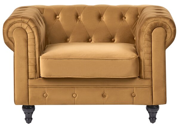 Fotel CHESTERFIELD Bársony Arany