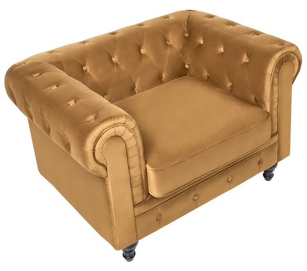 Fotel CHESTERFIELD Bársony Arany