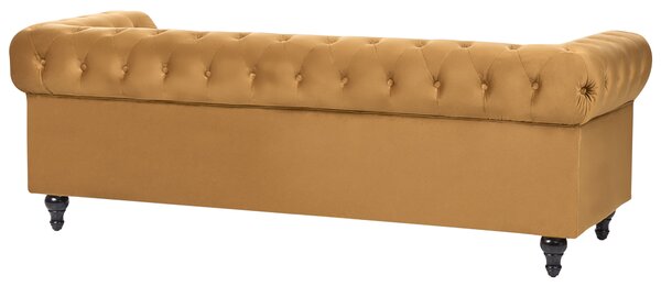 Ülőgarnitúra 4 személyes CHESTERFIELD Bársony Arany