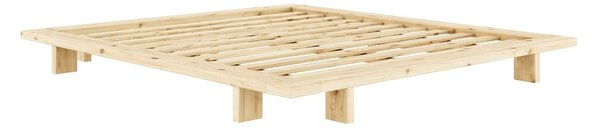 Borovi fenyő franciaágy ágyráccsal 180x200 cm Japan – Karup Design