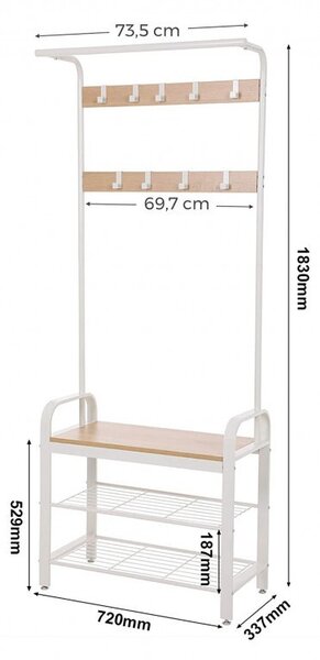 Fogas, Vasagle, 183x72x33.7cm