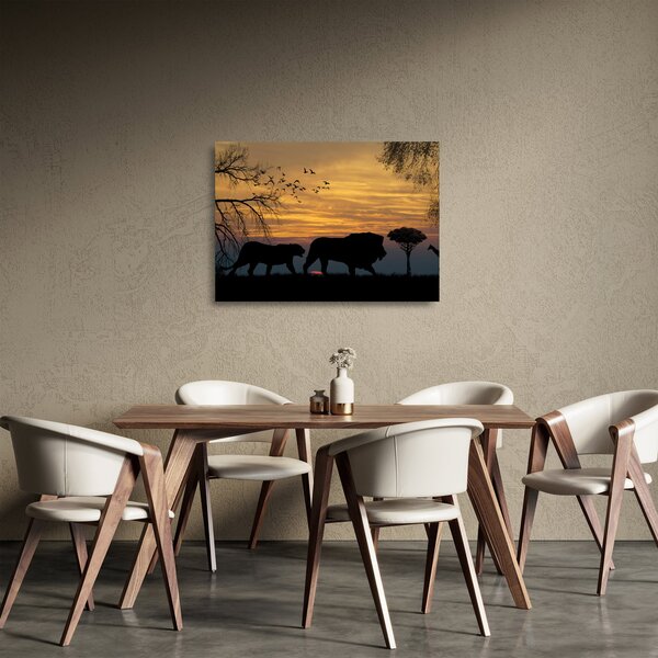 Safari képe (üvegen) (70x50 cm)