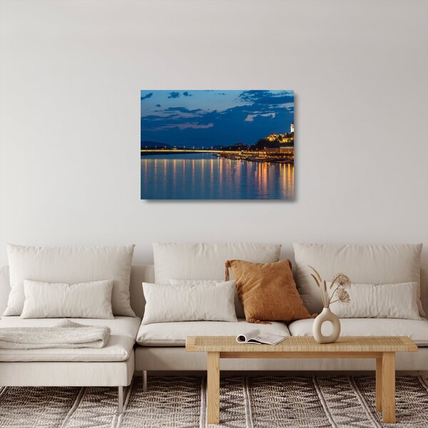 Pozsony képe várral (üvegen) (70x50 cm)