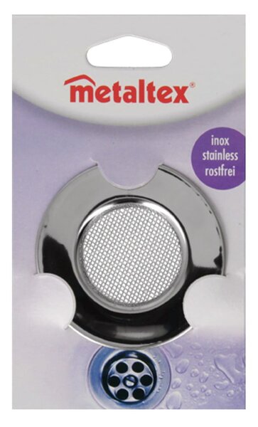 Rozsdamentes acél konyhai lefolyószűrő, ø 7,5 cm - Metaltex