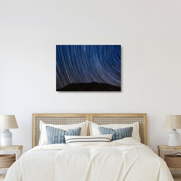 Éjszakai csillagok és az ég képe (üvegen) (70x50 cm)