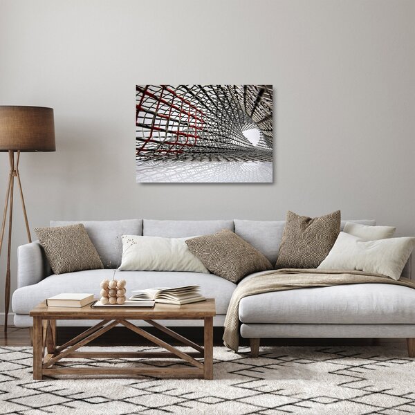 Egy vasszerkezet képe (üvegen) (70x50 cm)