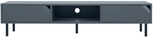 Matt szürke lakkozott TV-asztal Tenzo Sarok 176,5 x 43 cm