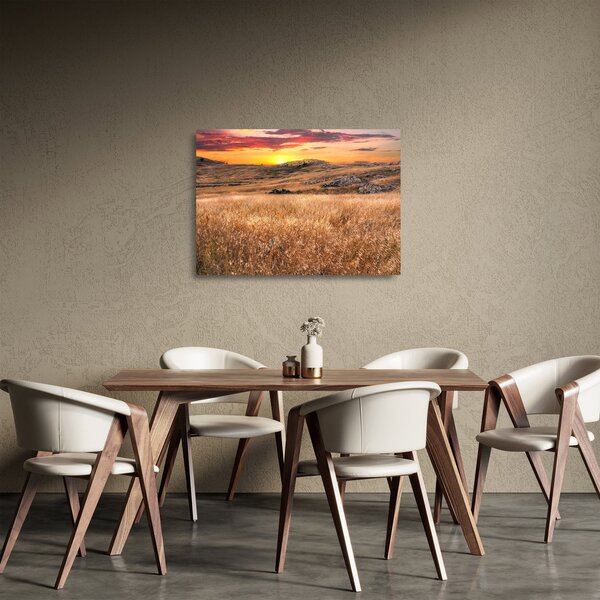 Mező képe (üvegen) (70x50 cm)