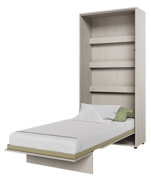 Bútorkészlet Concept Pro Lenart VIII, Közepes sűrűségű farostlemez, Laminált forgácslap, Világosszürke, Világos fa