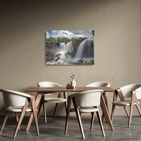 Vízesések képe (üvegen) (70x50 cm)