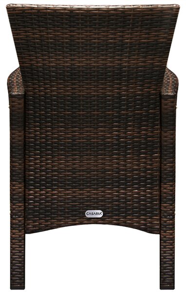 Casaria® Berlin 1+8 kerti rattan garnitúra - barna/fa